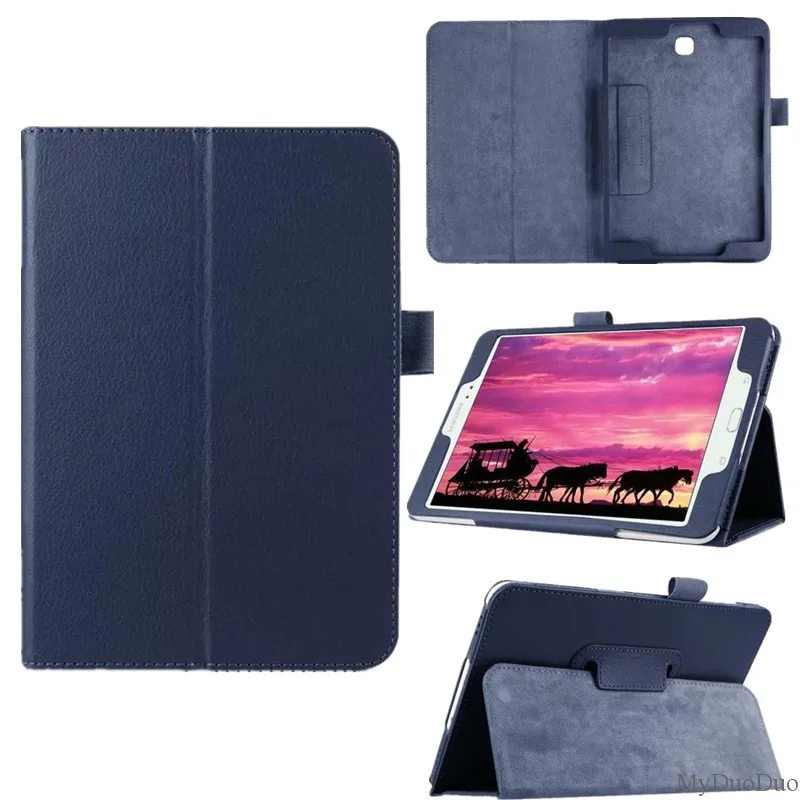 Litch PU Leather Stand Flip Cover Case for Samsung Galaxy Tab S2 8.0 T710 T711 T715 8 Tablet Cover Full Body Protective Skin (27)