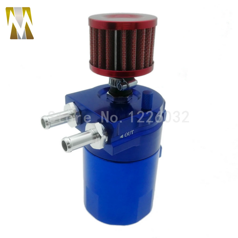 

Automobile Aluminum Oil Catch Can Reservoir Tank / Oil Catch Tank With Mini Filter For Most Cars 4 Colors