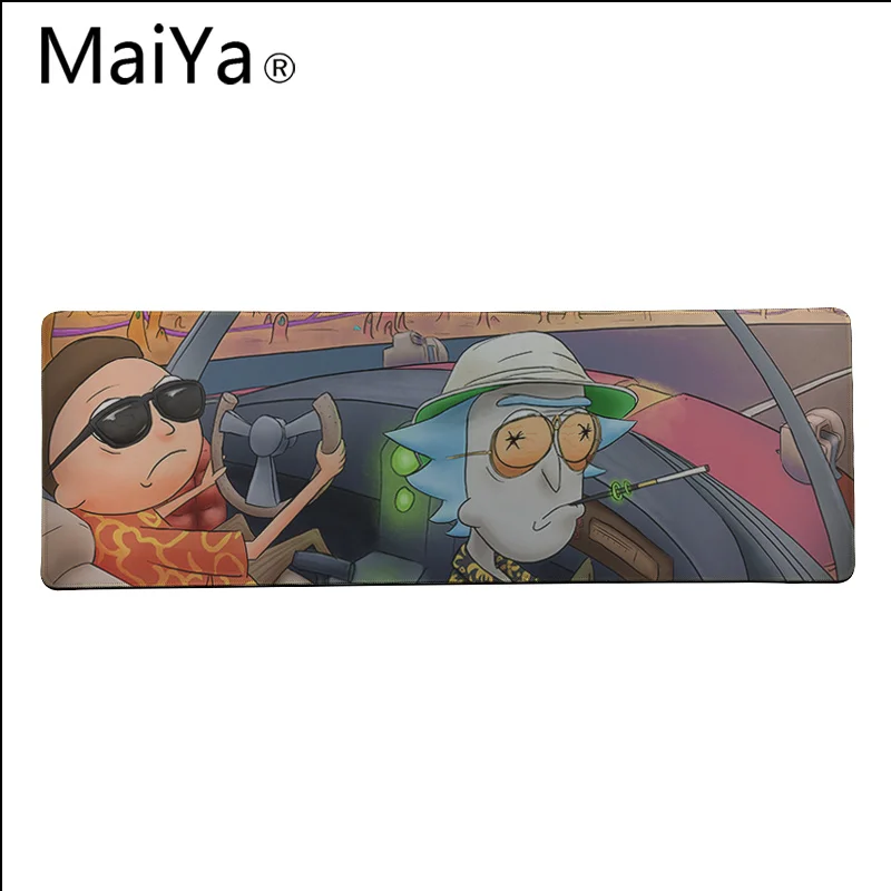 Lock Edge 40X90cm Maiya высокое качество Рик и Морти красивый коврик для мышки в стиле аниме большой коврик для мыши клавиатуры коврик - Цвет: Lock Edge 40X90cm