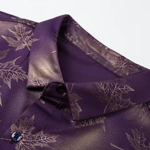 Long sleeve maple leaf designer shirts men slim fit vintage fashions Plus Size Shirt