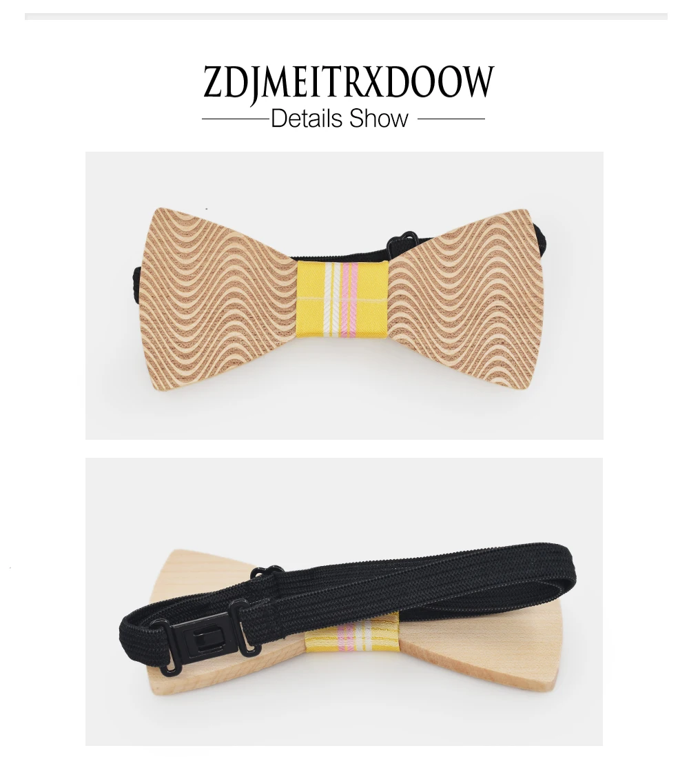 Новинка Оригинальность дизайна деревянный галстук-бабочка мужские свадебные украшения для отдыха деревянный галстук-бабочка цветочный галстук-бабочка