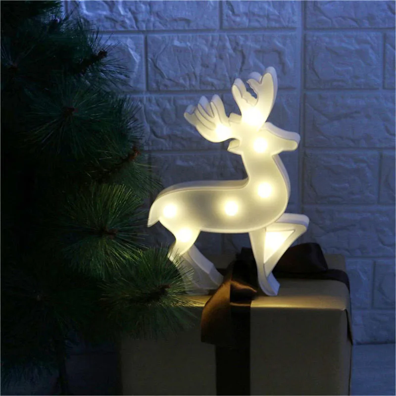 Luminaria 3D шатер Единорог Фламинго Звезда Настольная Светодиодная лампа Love детский