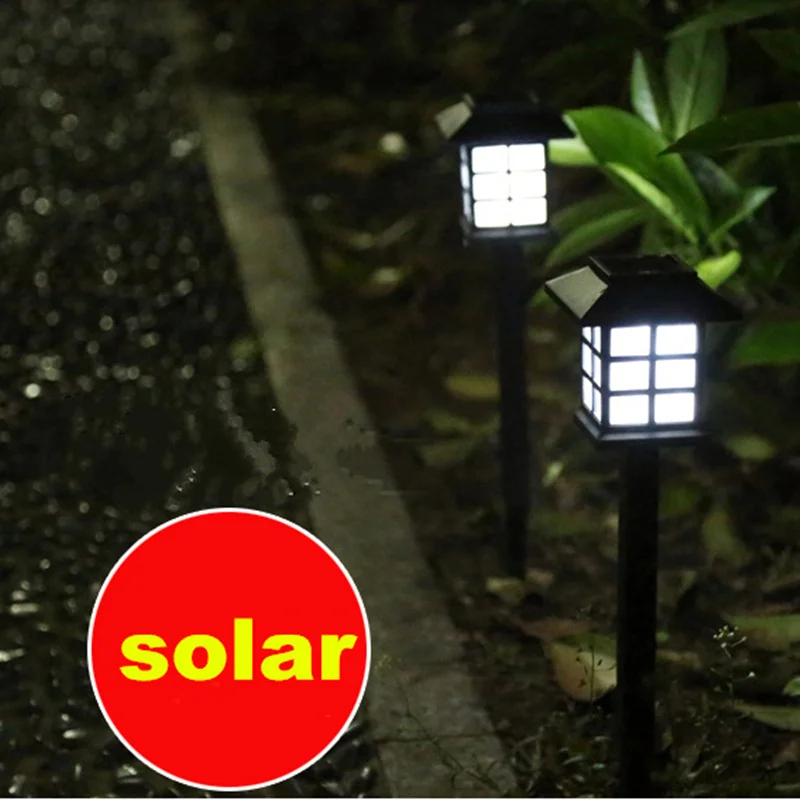 4pcs High Brightness Square LED Solar Waterproof Lawn Light Garden Landscape Path Outdoor Lamp | Лампы и освещение