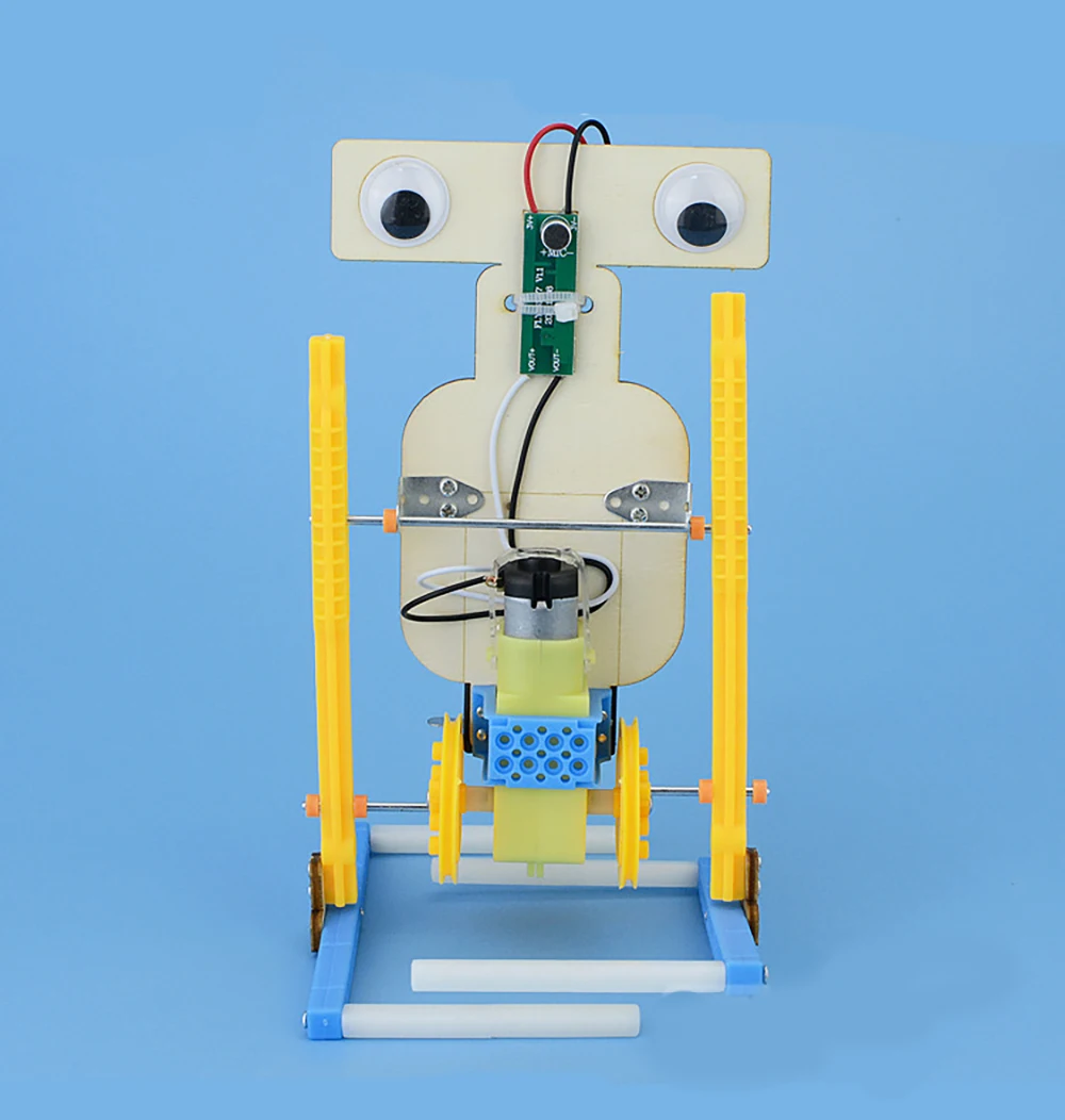 Новинка, голосовое управление, сделай сам, электрический набор для ходьбы, робот, обучающая игрушка, интеллектуальная вынос, научно-исследовательские эксперименты, игрушки, изобретение