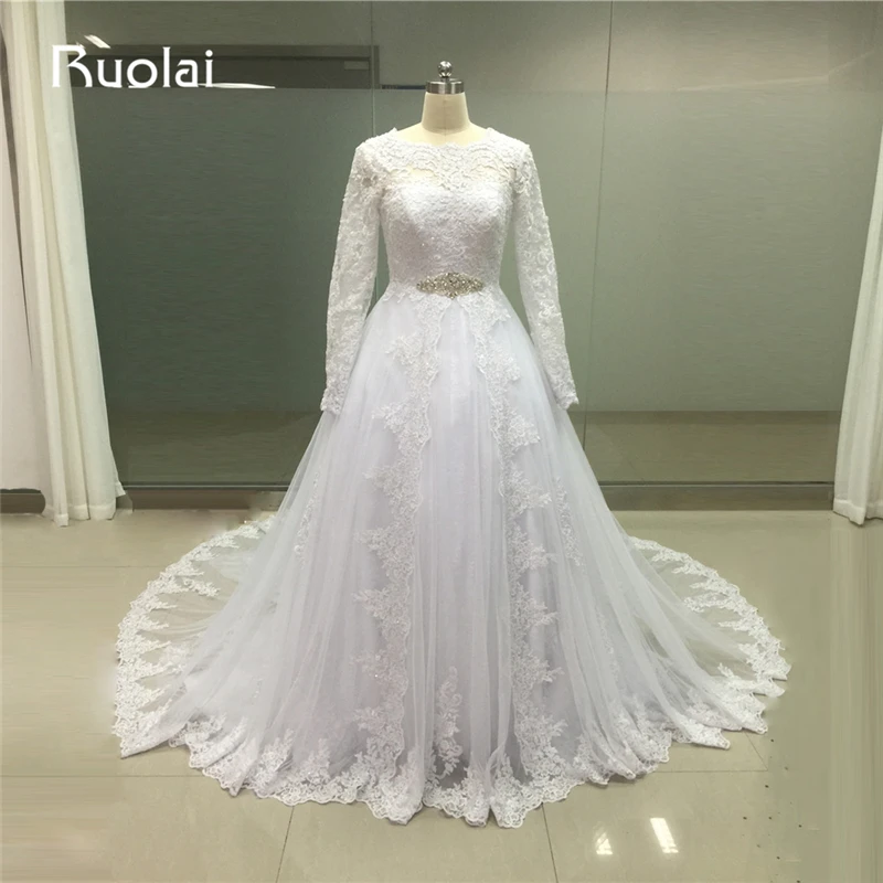 Real Ball font b Gown b font Lace font b Wedding b font Dresses Plus Size
