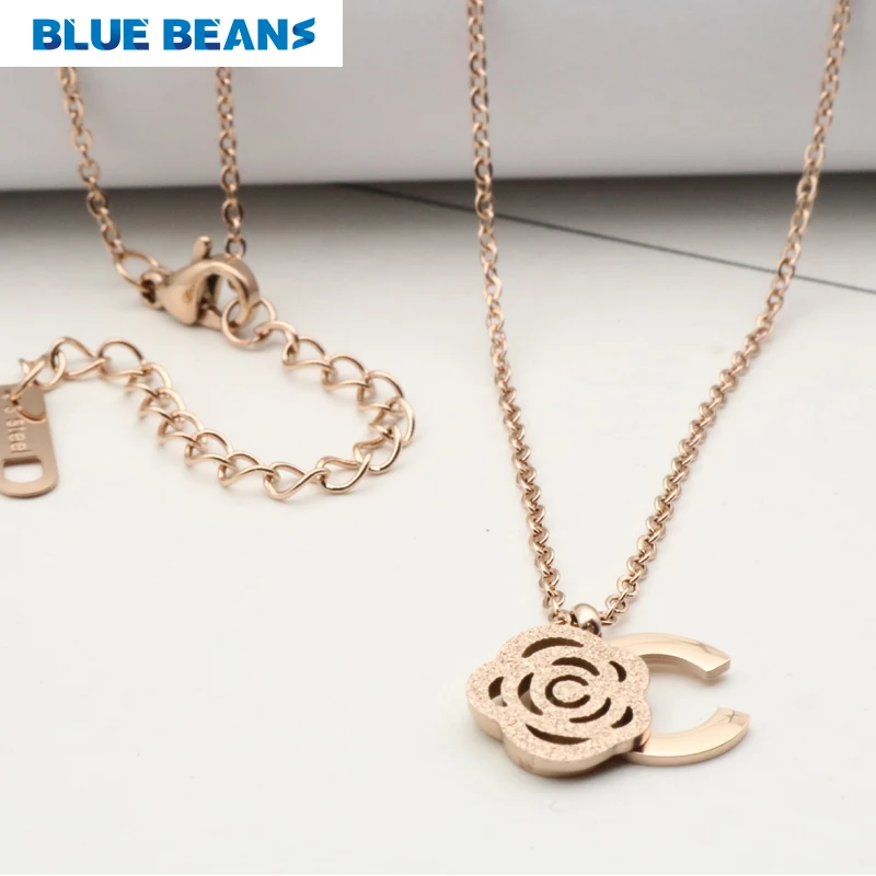 Модное женское ожерелье с розовым цветком oorbellen кулоны collier femme ювелирное изделие