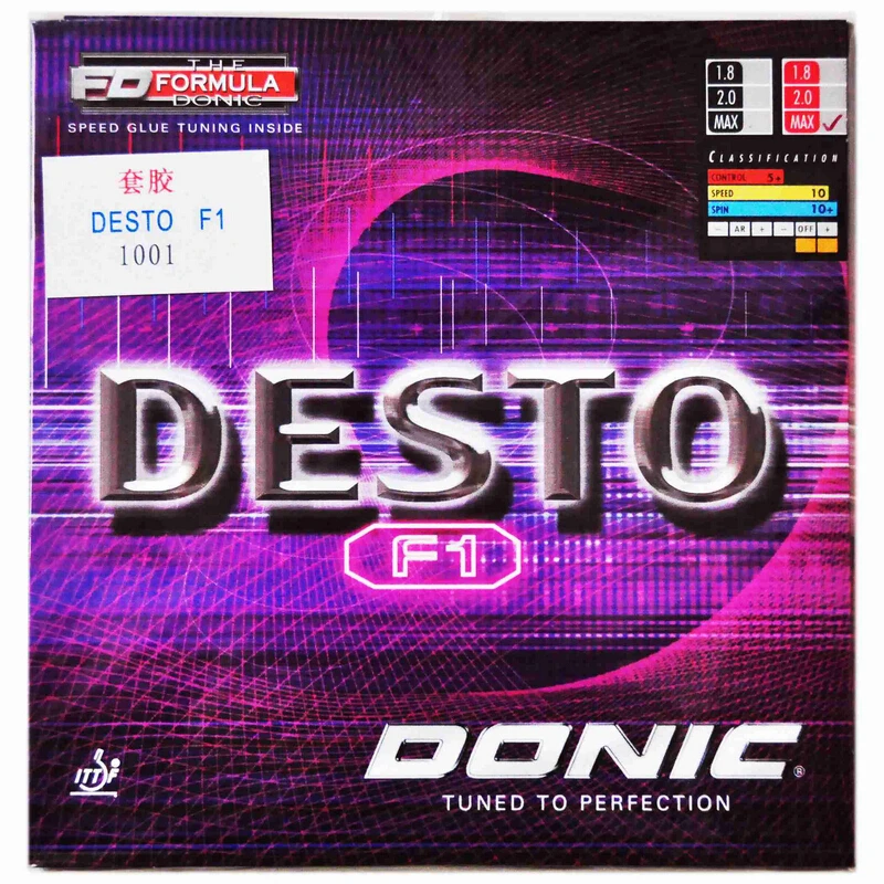 

DONIC F1 DESTO Table Tennis Rubber original Quick Attack Pimples in with sponge ping pong tenis de mesa