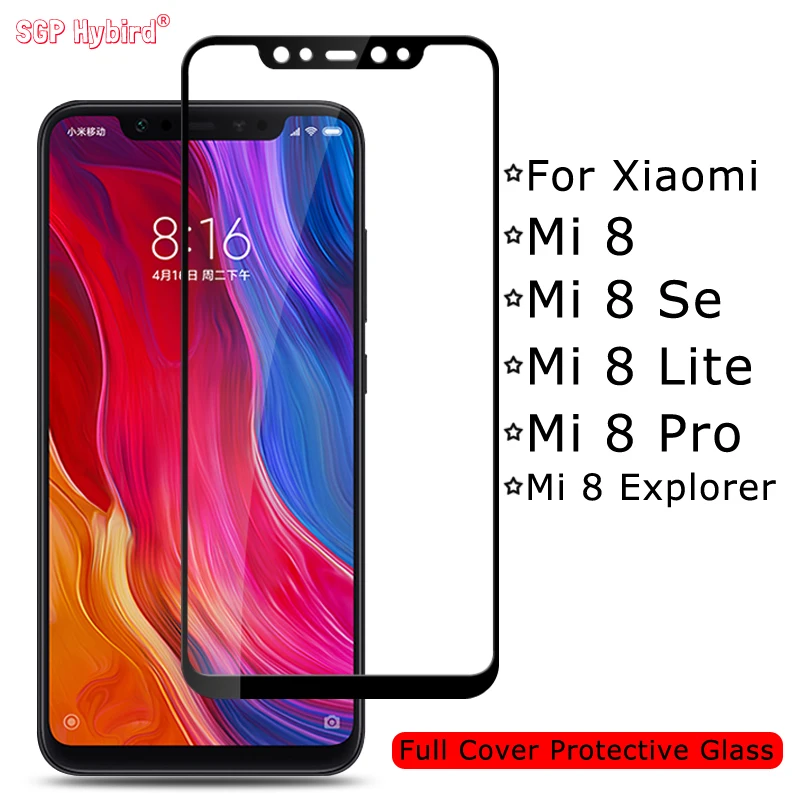 Защитное стекло mi 8lite для Xiao mi 8 pro se lite explorer, светильник для экрана xio mi 8 8pro 8lite 8se, закаленное стекло