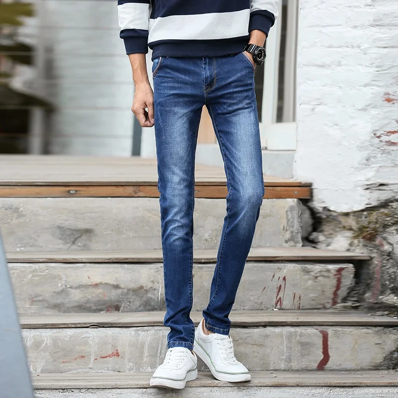 Desy Feeci Брендовые мужские джинсы, облегающие джинсы, дизайнерские эластичные прямые джинсы, Стрейчевые брюки, джинсы для мужчин
