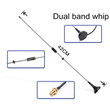 OSHINVOY Dual band автомобилей двухстороннее радио штыревая антенна Ручной радио мини-магнит 144 430 м dual band штыревая антенна