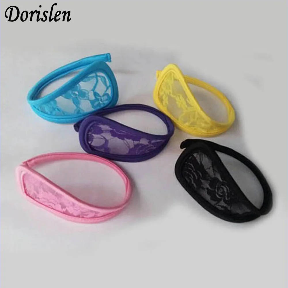 

Dorislen Floral Sexy C-String Thongs Panties Lace Lingerie Stealth C String 6 Colors Wholesale