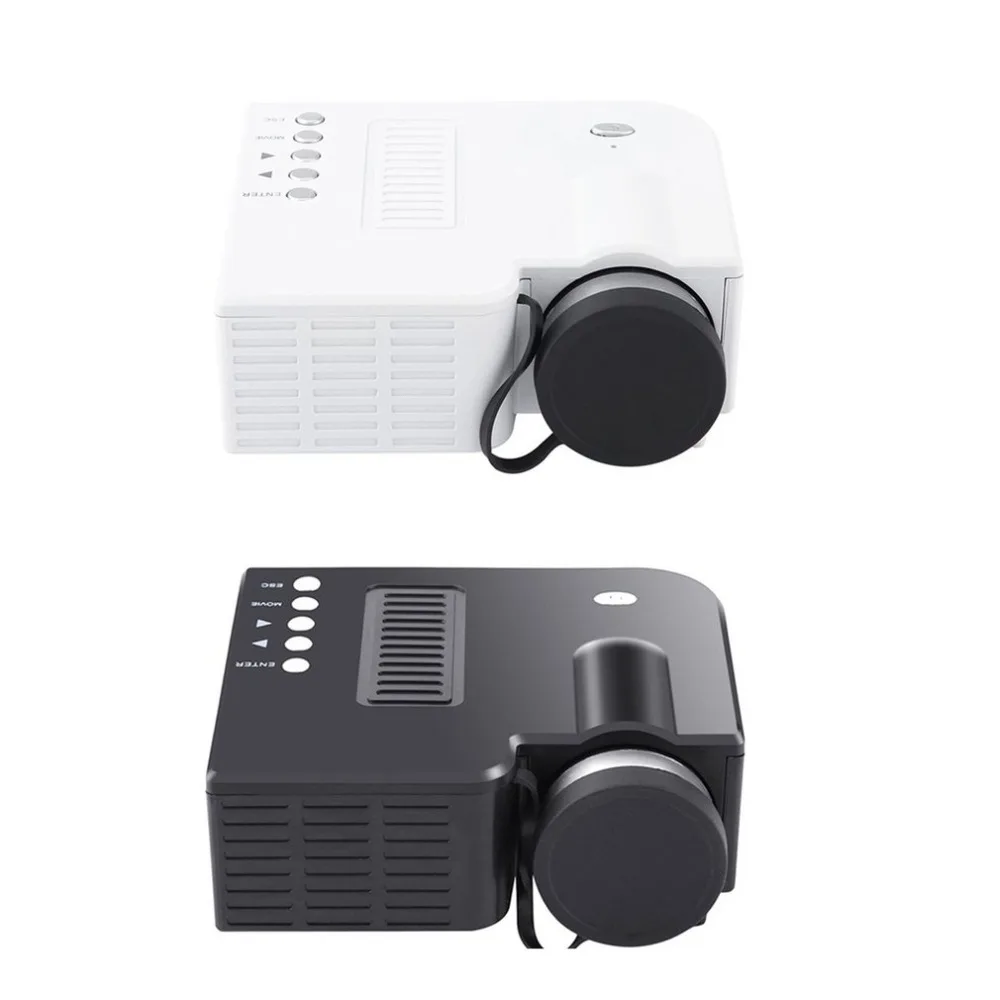 UC28A Мини Портативный светодиодный проектор 1080P lcd мультимедийный домашний кинотеатр USB TF HDMI AV светодиодный проектор для домашнего использования