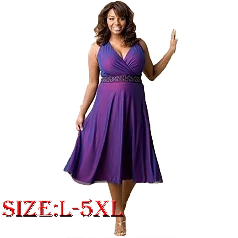 Women Dress Sexy Deep V Neck summer party dresses Vestidos Large Plus ...