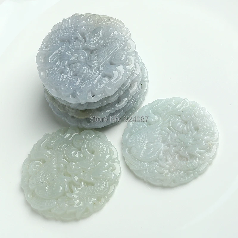 Подвеска из натурального меха Longfeng с резьбой по нефриту|jade pendant|jadeite pendantspendant brand |