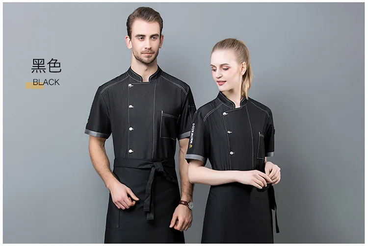 Летние женские ресторанные кулинарные куртки для отеля шеф-повара кухонная Униформа барбершоп кафе суши рабочая одежда официанта одежда