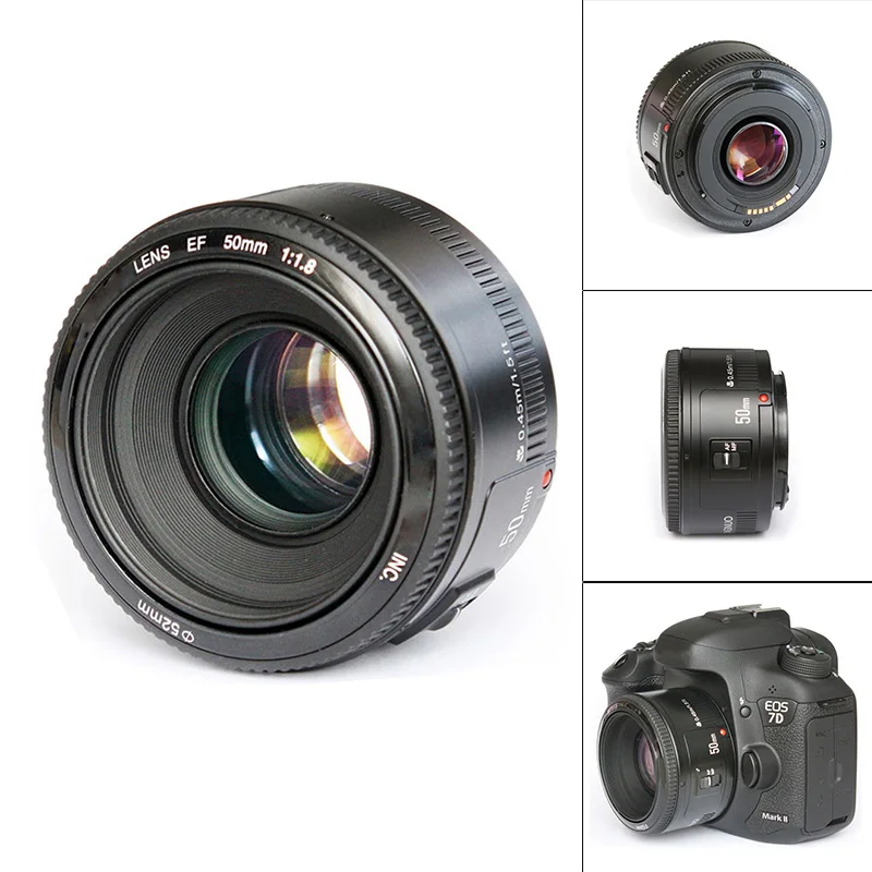 

50mm F1.8 Camera Lens Auto Manual Focus AF MF for Yongnuo YN Cameras ND998