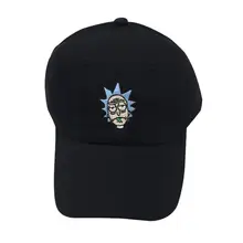 Классическая анимация Рик Морти бейсболка для мужчин и женщин хлопок вышивка мультфильм папа шляпа твердый Открытый регулируемый Дальнобойщик Шляпа