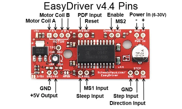 A3967 шаговый двигатель EasyDriver Драйвер двигателя V44 для arduino макетная плата 3d принтер A3967 модуль