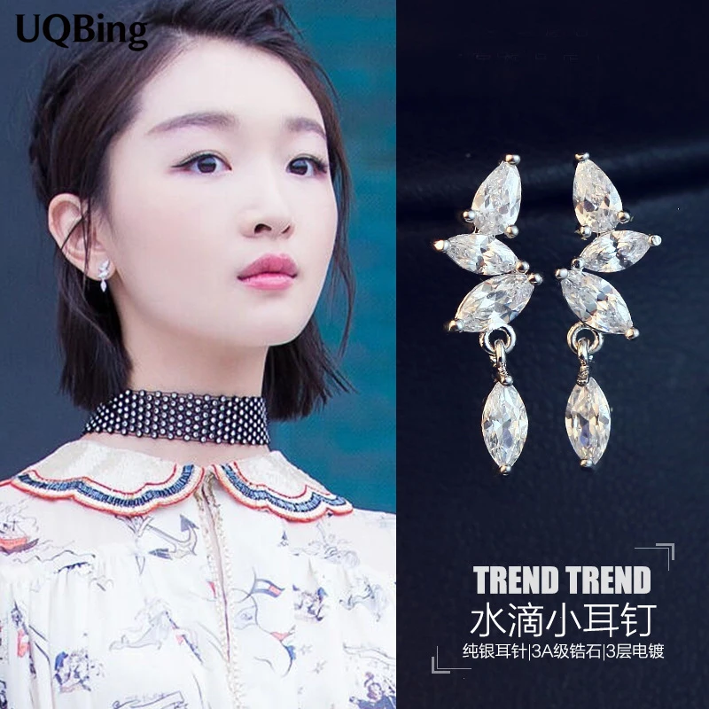 Дизайн, серьги в виде листьев из стерлингового серебра 925 пробы, серьги для женщин, ювелирные изделия,, Brincos