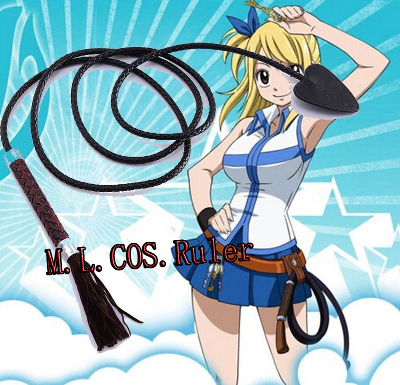 New Fairy Tail Lucy Heartfilia Leather Whip Cosplay Costume Accessory Hand Made In Costume