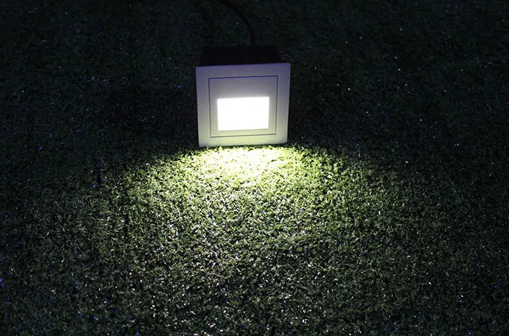 BECOSTAR 3 W светодиодный свет с лестницы встраиваемая коробка Алюминий шаг огни на открытом воздухе светодиодный настенный светильник Footlight