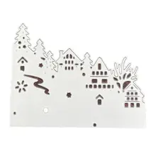 OOTDTY Carbon Steel Cutting Die Embossing Stencil Mold For DIY Christmas Art Handcraft Card Decor diy embossed carbon steel cutting die