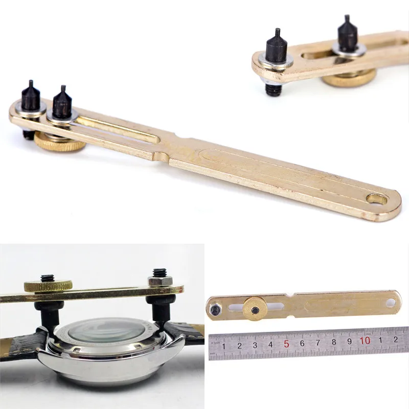 1pc Adjustable Watch Back Case Cover Opener Battery Replacement Tool Wrench Spanner Remover Watch Repair Kit Watchmaker Tools