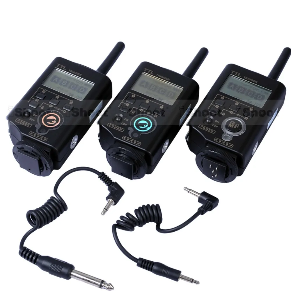 i TTL Wireless Flash Radio Trigger Kit 1 Transmitter + 2 Receiver for