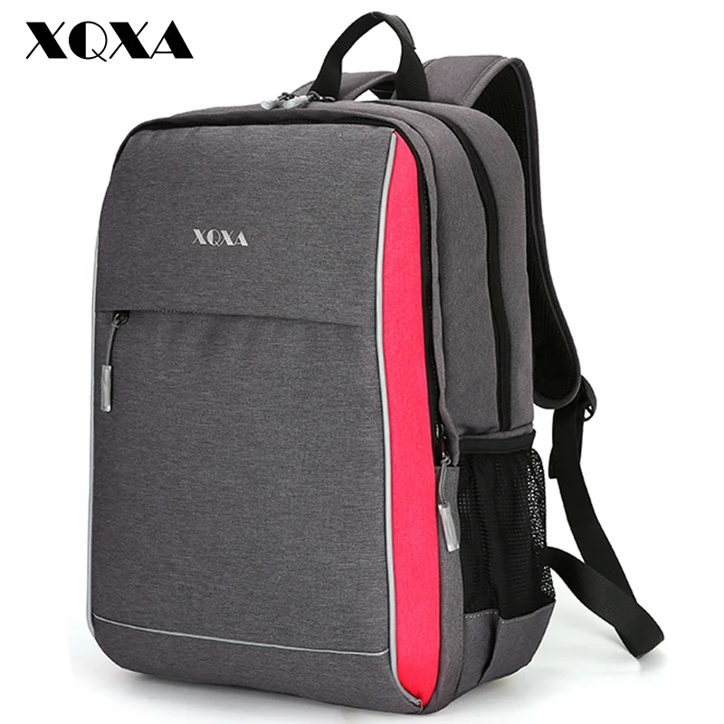 

XQXA Waterproof Women Backpack for School Teenagers Front Removable Casual Daypack Unsex Backpack 15Inch Computer Bags Rucksack