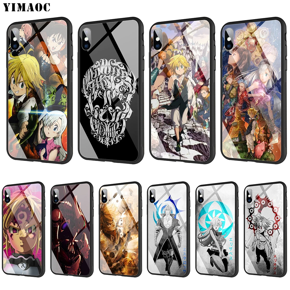 

YIMAOC Nanatsu no Taizai Seven Deadly Sin Tempered Glass Case for iPhone 11 Pro XS MAX XR X 8 7 6 6S Plus