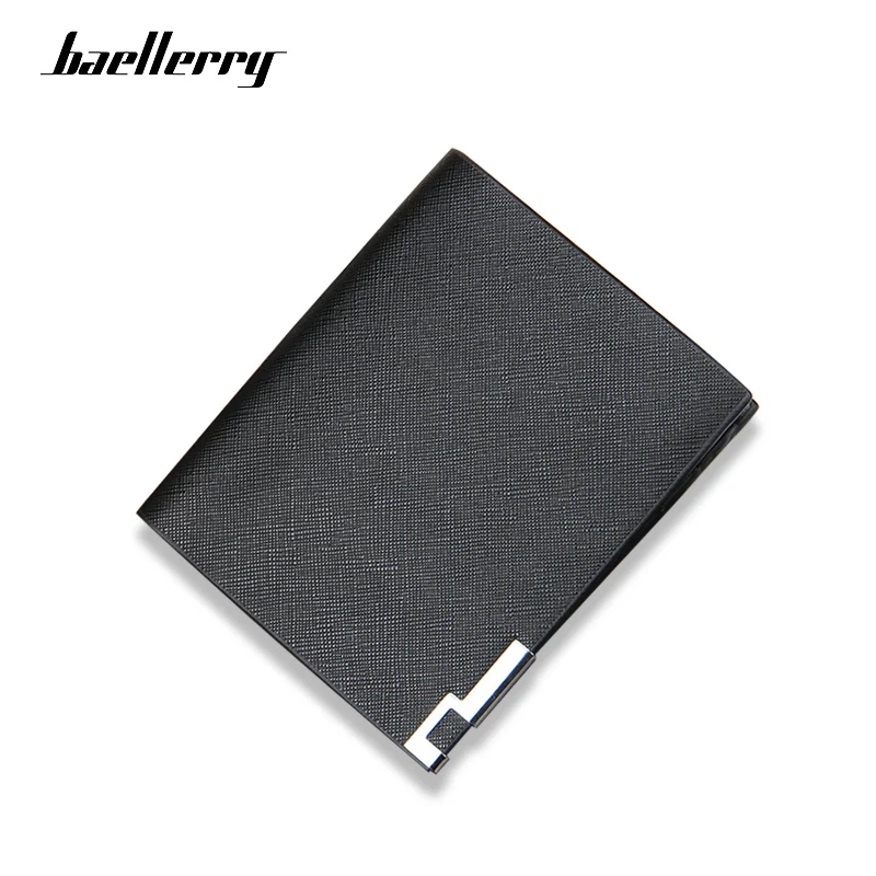 

Baellerry Korean Fashion Men Small Wallet Short Leather Slim Wallets Male Coin Designer Purses for Card Holder