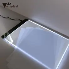 Cheapest AMZDEAL A4 LED Light Drawing Board Stencil Tracing Draw Pervious Board Drawing Pads Tools Kits Without Dimmable drawing table