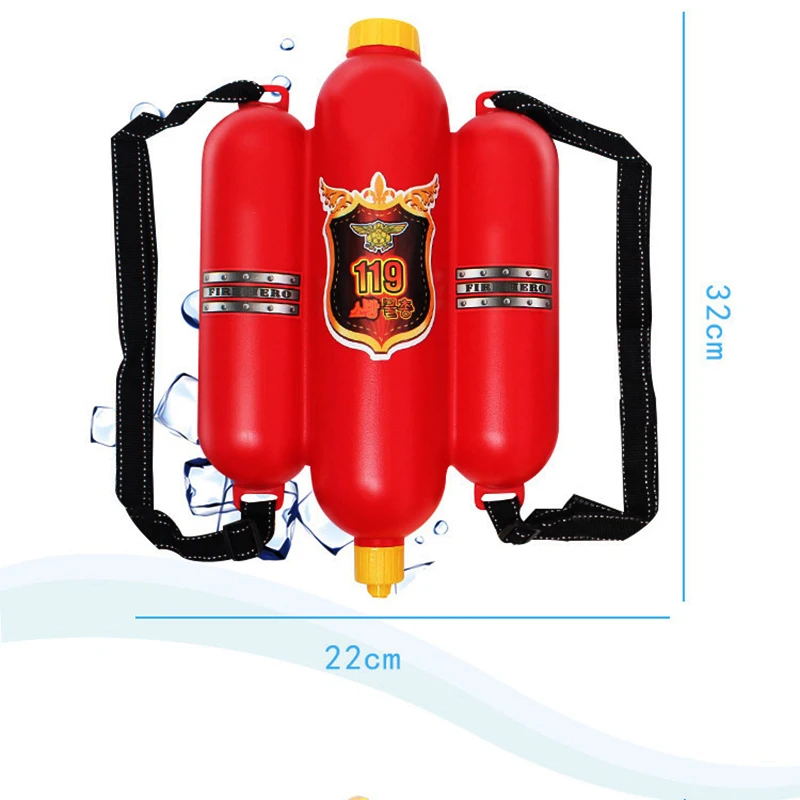 Водяной пистолет пожарный рюкзак летние пляжные игры Косплей пожарные игрушки пожарные вечерние игрушки для детей
