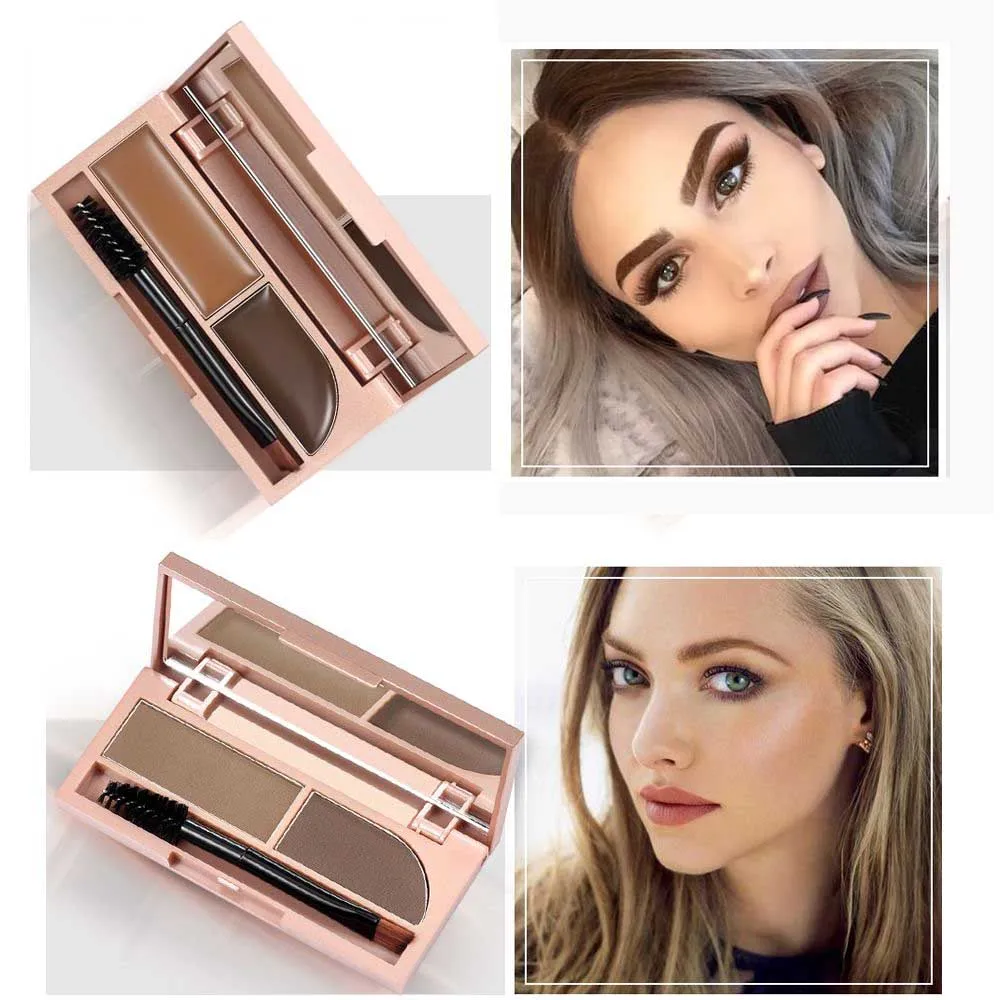 

Professional Eyebrow Gel Eyebrow Powder Brow Tint Makeup Eyebrow Brown Eyebrow Gel With Brow Brush and Mirror