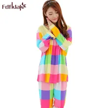 Fdfklak пижамный комплект для женщин, одежда для сна, весенне-осенний хлопковый семейный пижамный комплект с длинными рукавами, домашняя одежда, пижама Mujer, Q588