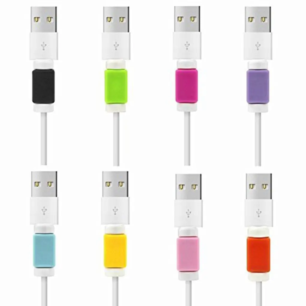 

3pcs Silicone Winding Clips USB Data Cable Protector Cables Protection Winder for i Phone Wire Winding Tool