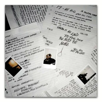 

Z0977 Posters and Prints XXXTENTACION 17 2017 Album Hip Hop Rap Music Cover Art Poster Canvas Painting Home Decor