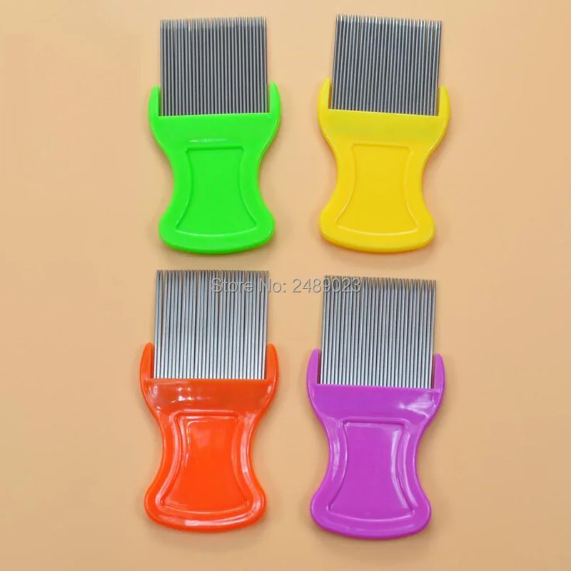 

Hot sales Superdensity Anoplura flea comb pins cheopis cootie Stainless Steel Lice Comb 1PCS