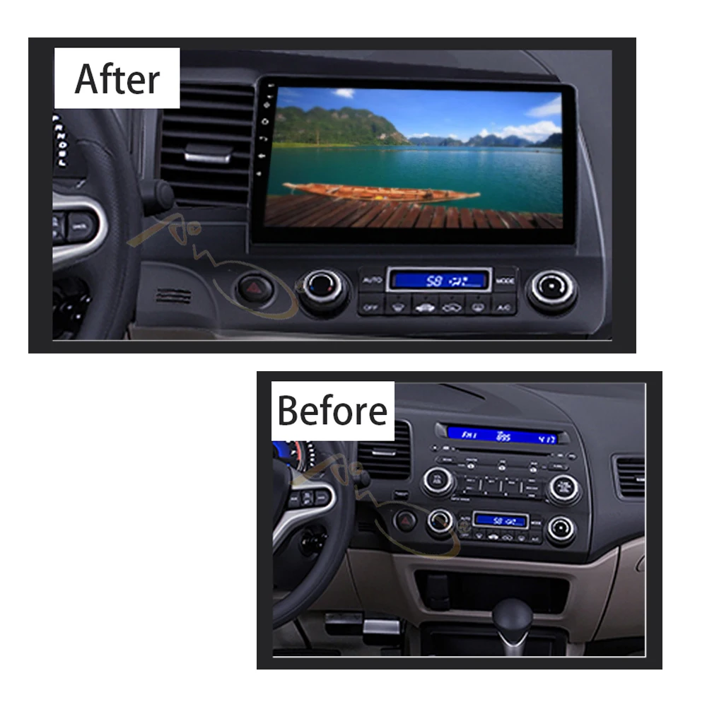 Android 8 1 автомобильный Радио GPS головка для Honda Civic 2006 2011 Автомобильный Авторадио