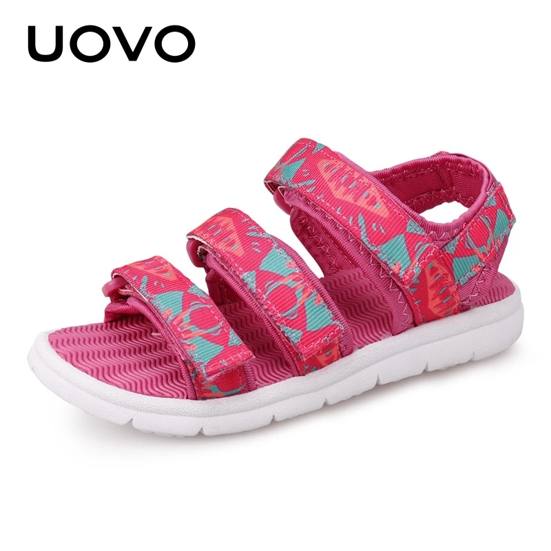 UOVO Boys And Girls Slides Children Summer Beach Sandals For Little Kids Shoes Size Eur #25-37