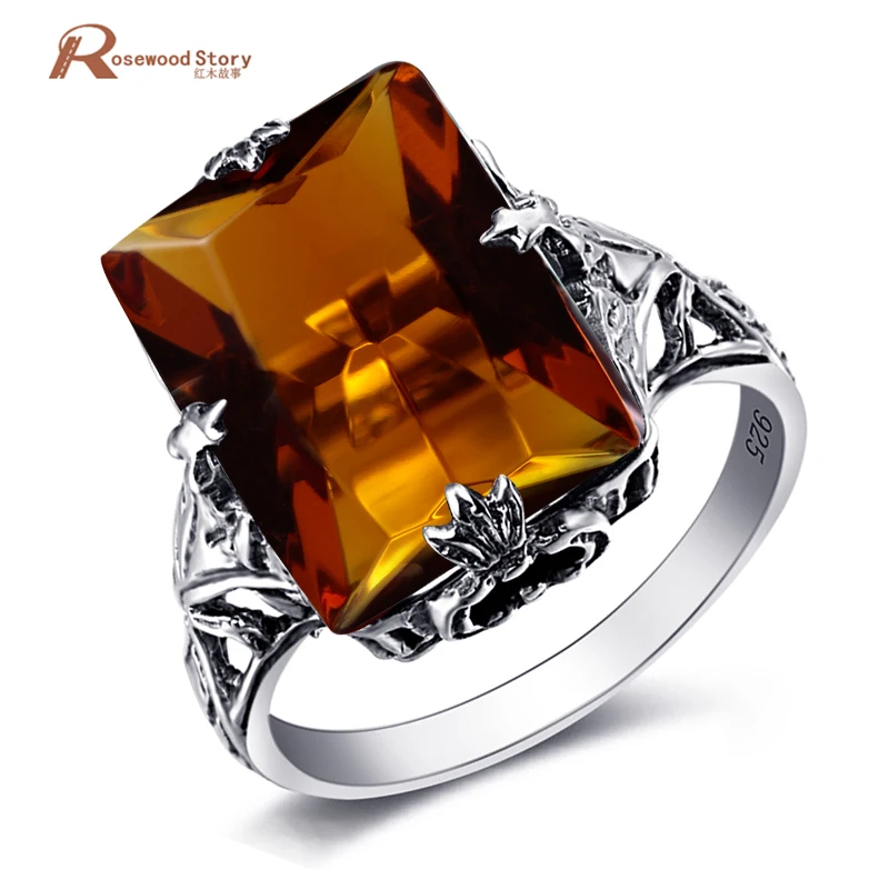 Женское Винтажное кольцо из серебра 925 пробы с камнем|jewellery rings|jewellery rings womensjewellery
