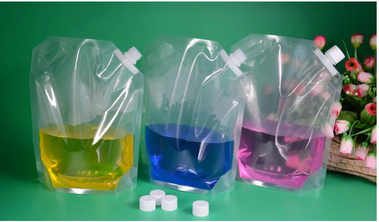 500 мл стоячий пластиковый упаковочный пакет для напитков носик мешок ...