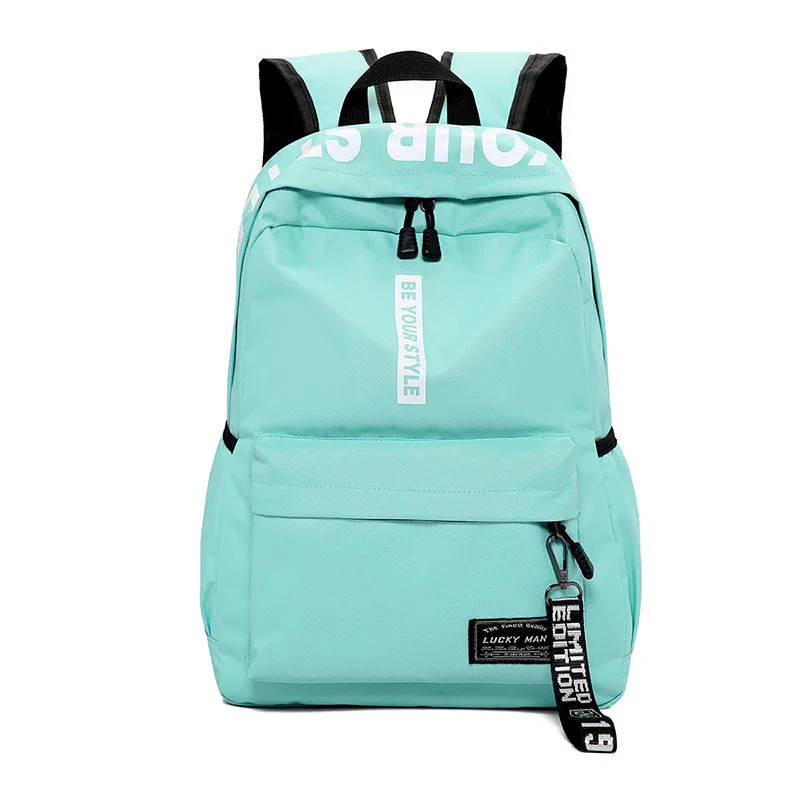 Школьная сумка, женский рюкзак, школьные сумки для девочек-подростков, черная женская школьная сумка для подростков, Мужская Повседневная стильная Студенческая сумка для книг - Color: Green