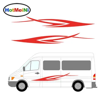 

HotMeiNi Car Sticker 2x Stripes Decal Truck Vehicle Motorhome Caravan Body Accessories Travel Trailer Camper Van 200CM*26CM