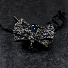 Новая мода повседневное для мужчин мужской корейской версии ретро Жених лук diamond костюмная галстук-бабочка платье свадебные бизнес