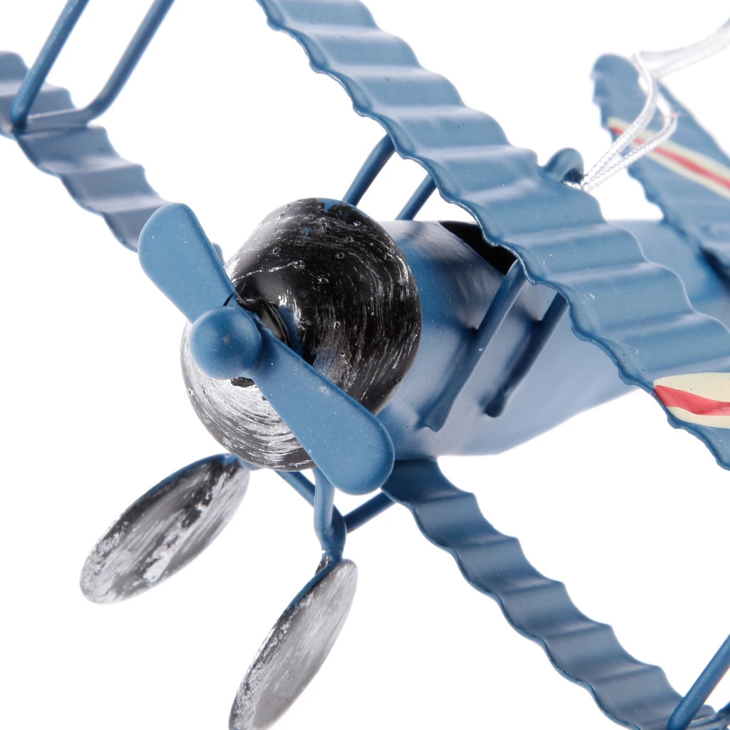 3pcs Collectible Metal Biplane Model String Hanging Design for Car Home Decor Toy Plane Model For Children Kids