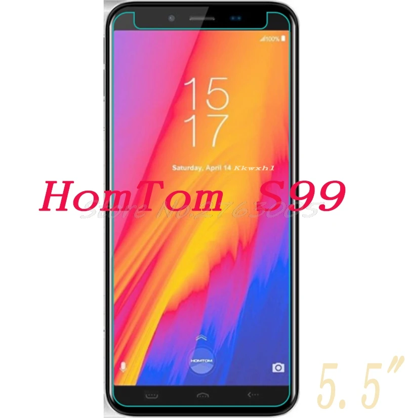 2 قطع جديد شاشة حامي الهاتف ل HomTom S99 5.5 \