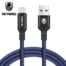 Metrans USB Type C Cable For One Plus 5/6t Fast Charge Cable USB C 3FT 2 Pack USB 3.0 Nylon Braided Charger Cable for Samsung