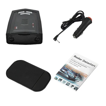 

Car Radar Detector Band LED Display Laser Speed Auto 360 Degree Vehicle V5 Speed English Russian Voice Alert Warning