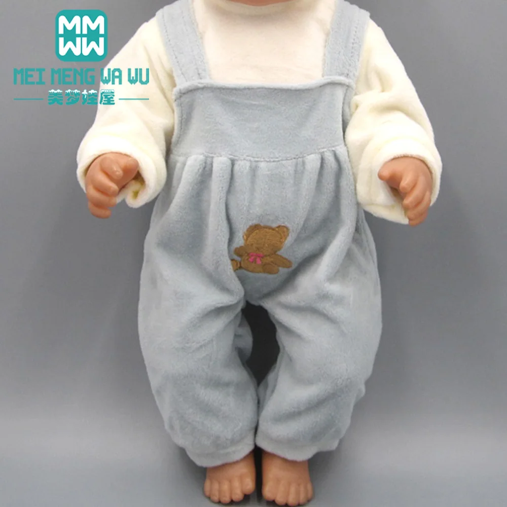 Одежда для куклы, подходит для 43 см, аксессуары для новорожденных, модные Мультяшные детские комбинезоны, одежда